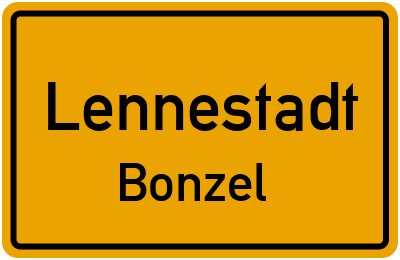 Straßenverzeichnis Lennestadt Bonzel