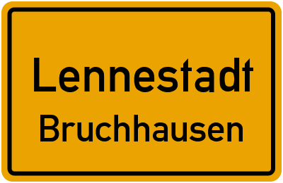 Ortsschild Lennestadt Bruchhausen