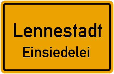 Straßenverzeichnis Lennestadt Einsiedelei
