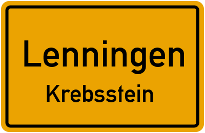Straßenverzeichnis Lenningen Krebsstein