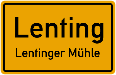 Straßenverzeichnis Lenting Lentinger Mühle
