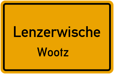Straßenverzeichnis Lenzerwische Wootz