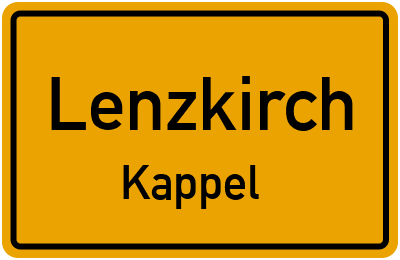 Straßenverzeichnis Lenzkirch Kappel