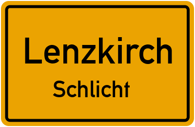 Straßenverzeichnis Lenzkirch Schlicht