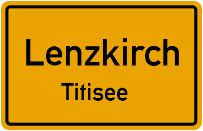 Straßenverzeichnis Lenzkirch Titisee