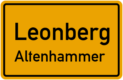 Straßenverzeichnis Leonberg Altenhammer
