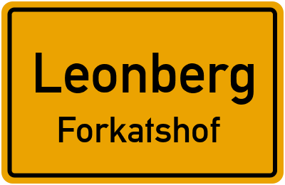 Straßenverzeichnis Leonberg Forkatshof