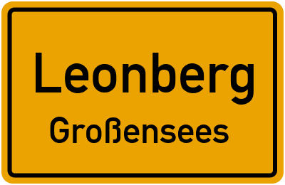 Straßenverzeichnis Leonberg Großensees