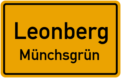 Straßenverzeichnis Leonberg Münchsgrün