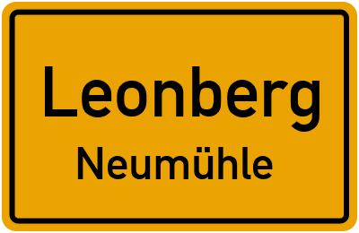 Straßenverzeichnis Leonberg Neumühle