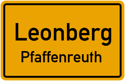 Straßenverzeichnis Leonberg Pfaffenreuth