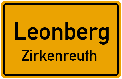 Straßenverzeichnis Leonberg Zirkenreuth