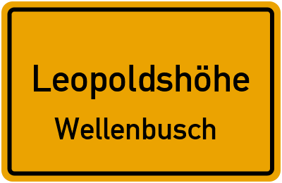 Straßenverzeichnis Leopoldshöhe Wellenbusch
