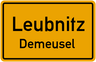 Straßenverzeichnis Leubnitz Demeusel