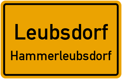 Straßenverzeichnis Leubsdorf Hammerleubsdorf