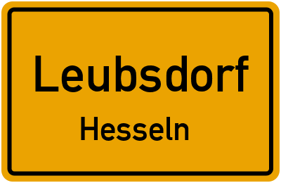 Straßenverzeichnis Leubsdorf Hesseln