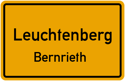 Ortsschild Leuchtenberg Bernrieth