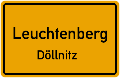 Ortsschild Leuchtenberg Döllnitz