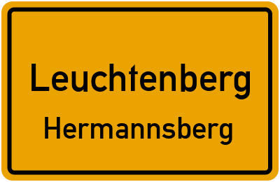 Ortsschild Leuchtenberg Hermannsberg