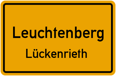 Straßenverzeichnis Leuchtenberg Lückenrieth