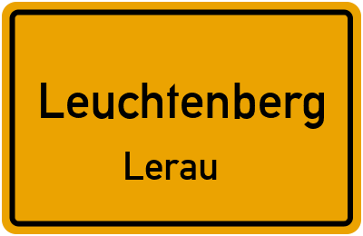 Ortsschild Leuchtenberg Lerau