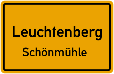 Straßenverzeichnis Leuchtenberg Schönmühle