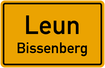 Ortsschild Leun Bissenberg
