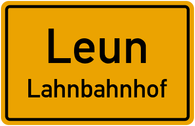 Straßenverzeichnis Leun Lahnbahnhof