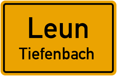 Straßenverzeichnis Leun Tiefenbach
