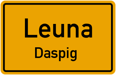 Straßenverzeichnis Leuna Daspig