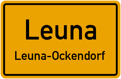 Straßenverzeichnis Leuna Leuna-Ockendorf