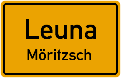 Ortsschild Leuna Möritzsch