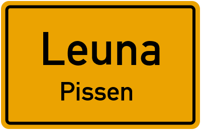 Straßenverzeichnis Leuna Pissen
