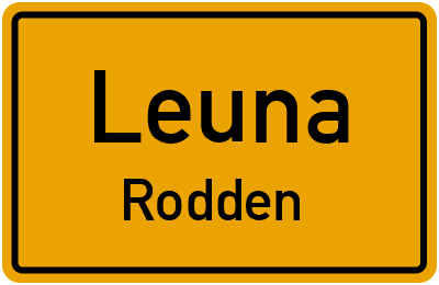Straßenverzeichnis Leuna Rodden
