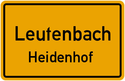 Straßenverzeichnis Leutenbach Heidenhof