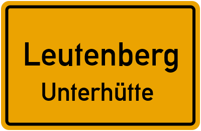 Straßenverzeichnis Leutenberg Unterhütte