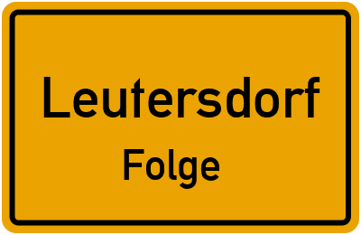 Straßenverzeichnis Leutersdorf Folge