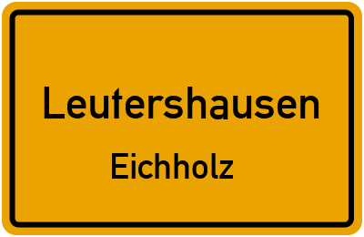 Straßenverzeichnis Leutershausen Eichholz