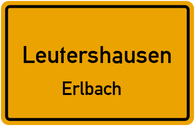 Straßenverzeichnis Leutershausen Erlbach