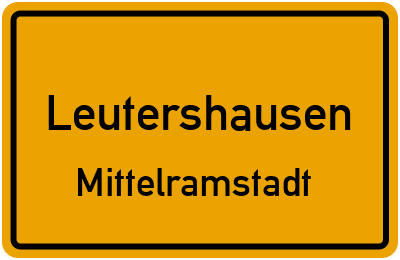 Straßenverzeichnis Leutershausen Mittelramstadt