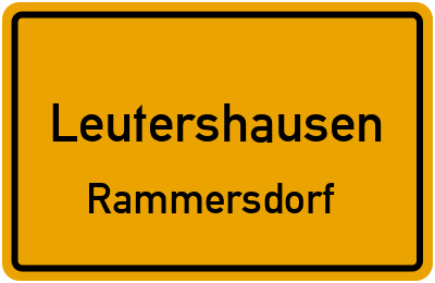 Straßenverzeichnis Leutershausen Rammersdorf
