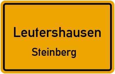Straßenverzeichnis Leutershausen Steinberg