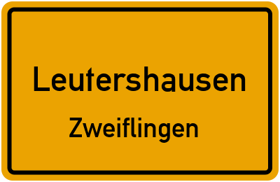 Straßenverzeichnis Leutershausen Zweiflingen