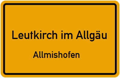Straßenverzeichnis Leutkirch im Allgäu Allmishofen