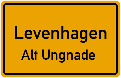Straßenverzeichnis Levenhagen Alt Ungnade