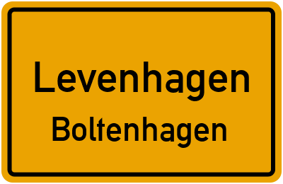 Straßenverzeichnis Levenhagen Boltenhagen
