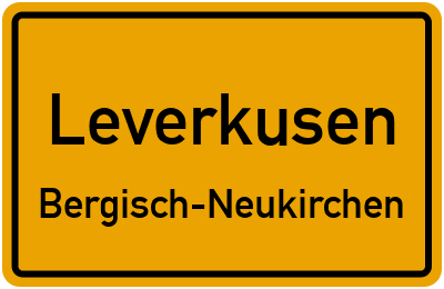 Straßenverzeichnis Leverkusen Bergisch-Neukirchen