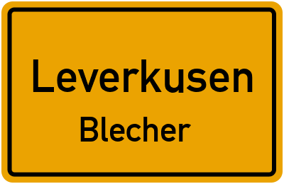 Straßenverzeichnis Leverkusen Blecher