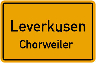 Straßenverzeichnis Leverkusen Chorweiler