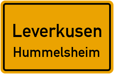 Straßenverzeichnis Leverkusen Hummelsheim